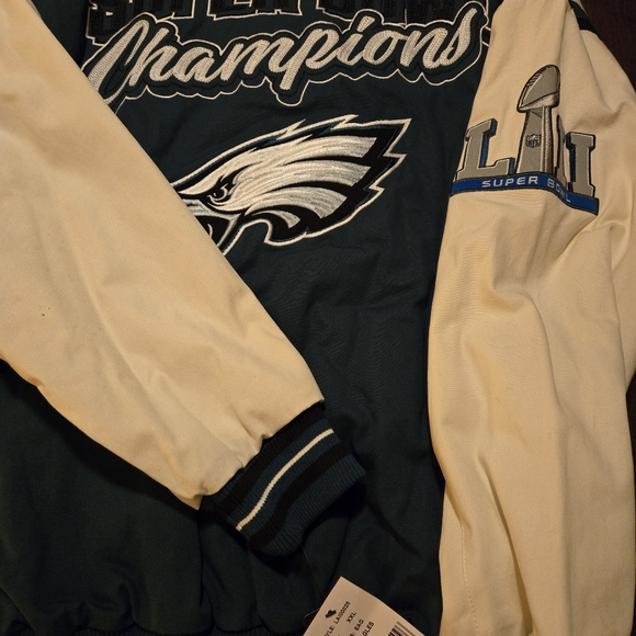 100% AUTHENTIC PHILA. EAGLES CHAMPIONSHIP JACKET - Picture 4 of 11